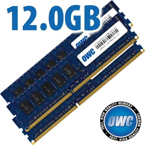 12.0GB (3 X 4GB) OWC PC8500 DDR3 ECC Registered 1066 MHz 240-Pin DIMM Memory Upgrade Kit