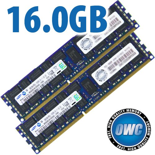 16.0GB (2 X 8GB) Mac Pro / Xserve 2009 Memory Matched Set PC-8500 1066MHz DDR3 ECC-R SDRAM Modules