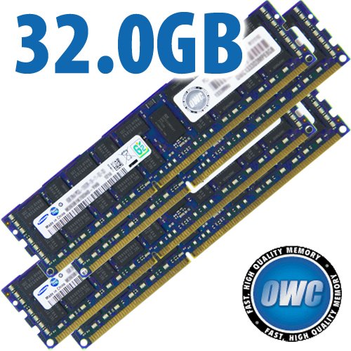 32.0GB Mac Pro Early 2009 Memory Matched Set (4 X 8GB) PC-8500 1066MHz DDR3 ECC-R SDRAM Modules