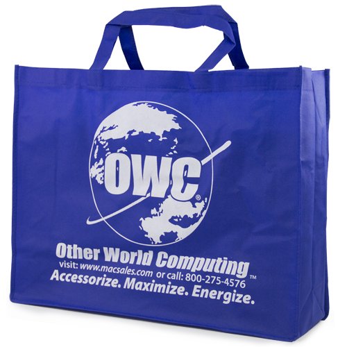 OWC Blue Reusable Tote - Great For Carrying Anything From Tech Gear To Groceries