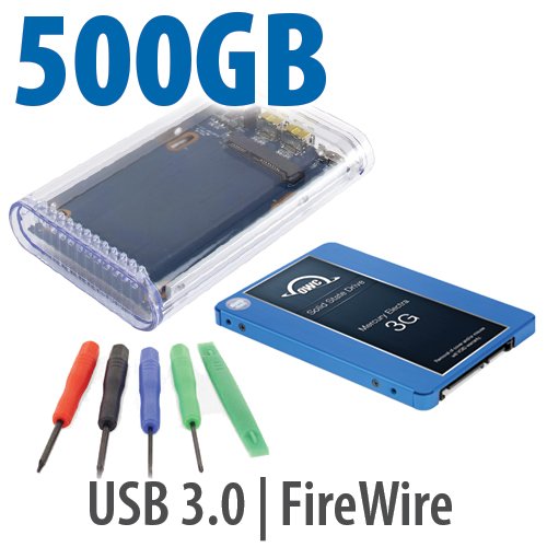 DIY KIT: OWC On-the-Go FW800/USB 3.0 2.5 Enclosure + 500GB Mercury Electra 3G SSD