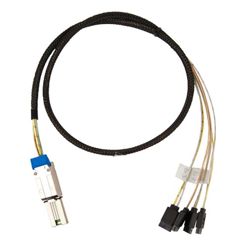 1.0 Meter (39) OWC Mini-SAS To 4x SATA Fan Out Cable