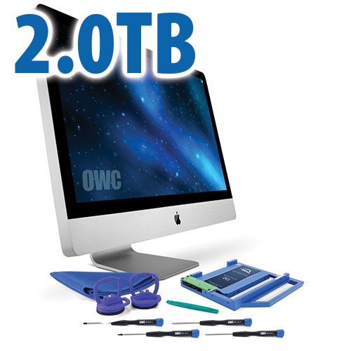 DIY Kit For 2009 - 2011 27 IMac Optical Bay: 2.0TB OWC Mercury Electra 3G SSD And Data Doubler.