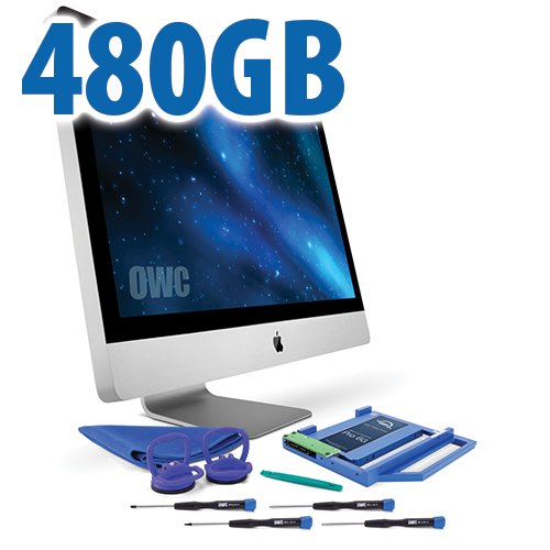 DIY Kit For 2009 - 2011 27 IMac Optical Bay: 480GB OWC Mercury Extreme Pro 6G SSD And Data Doubler.