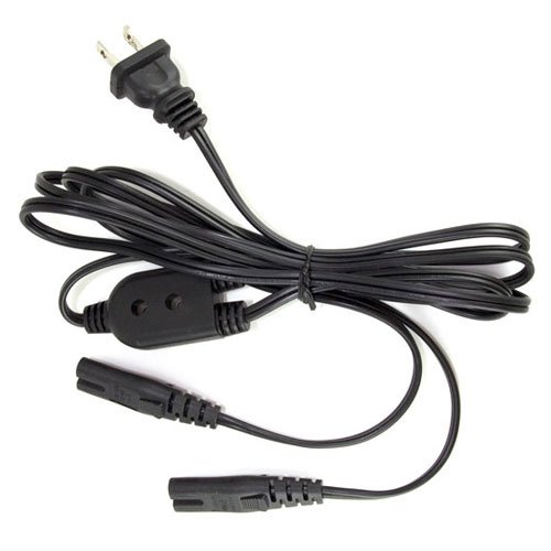 1.8M (72) OWC UL Certified Two (2) Connector C7 2-Pin Power Cord - Type A For US/North America And