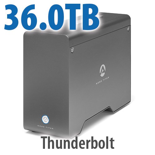 36.0TB OWC Node Titan SE Thunderbolt NVMe RAID External Storage Solution With SoftRAID XT