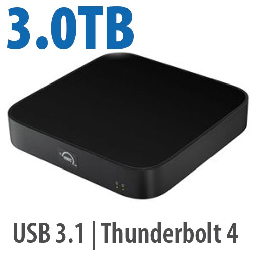 3.0TB (1.0TB HDD + 2.0TB NVMe) OWC MiniStack STX Stackable Storage And Thunderbolt Hub Xpansion Solu