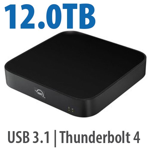 12.0TB (HDD) OWC MiniStack STX Stackable Storage And Thunderbolt Hub Xpansion Solution - Matte Black