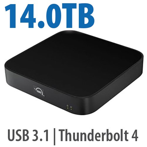 14.0TB (12.0TB HDD + 2.0TB NVMe) OWC MiniStack STX Stackable Storage And Thunderbolt Hub Xpansion So