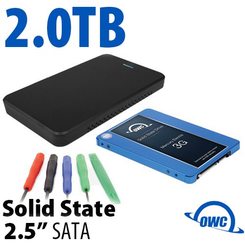 DIY KIT: 2.0TB OWC Mercury Electra 3G SSD + OWC Express USB 3.0/2.0 2.5 Enclosure + Tools