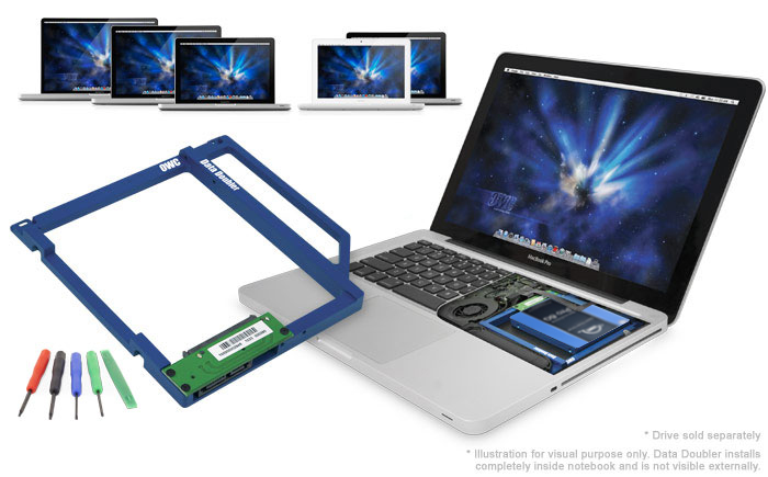 Data doubler 500gb electra 6g ssd bundle for macbook pro