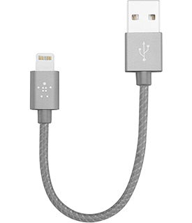 0 15m 6 Belkin Metallic Mixitup Lightning To Usb Cable Gray