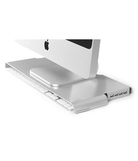 SlimKey Low Profile monitor stand with 4-port USB 3.0 Hub